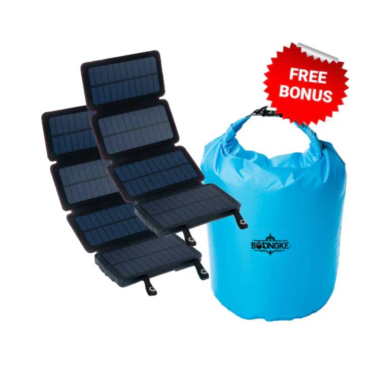 Combo 2 Solar-Powered Portable Power Bank