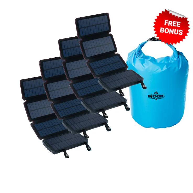 Combo 4 Solar-Powered Portable Power Bank