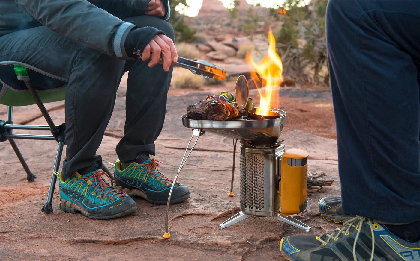 BioLite (CampStove 2 - FlexLight - Portable Grill - KettlePot) Survival Gear Combo