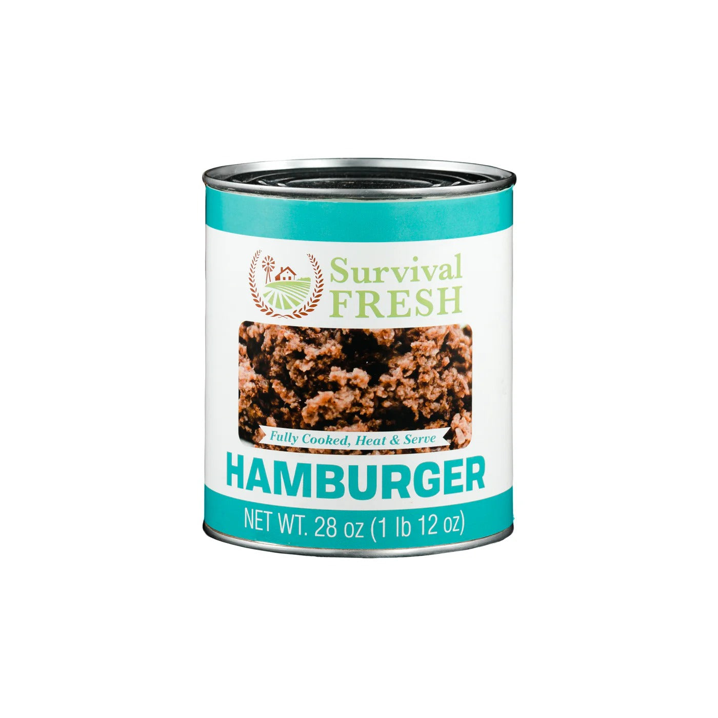 Premium Canned Hamburger – Long Shelf Life Survival - 12 cans