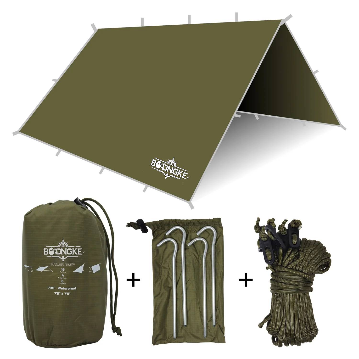 Nylon Tarp &amp; Hammock Combo – OD Green