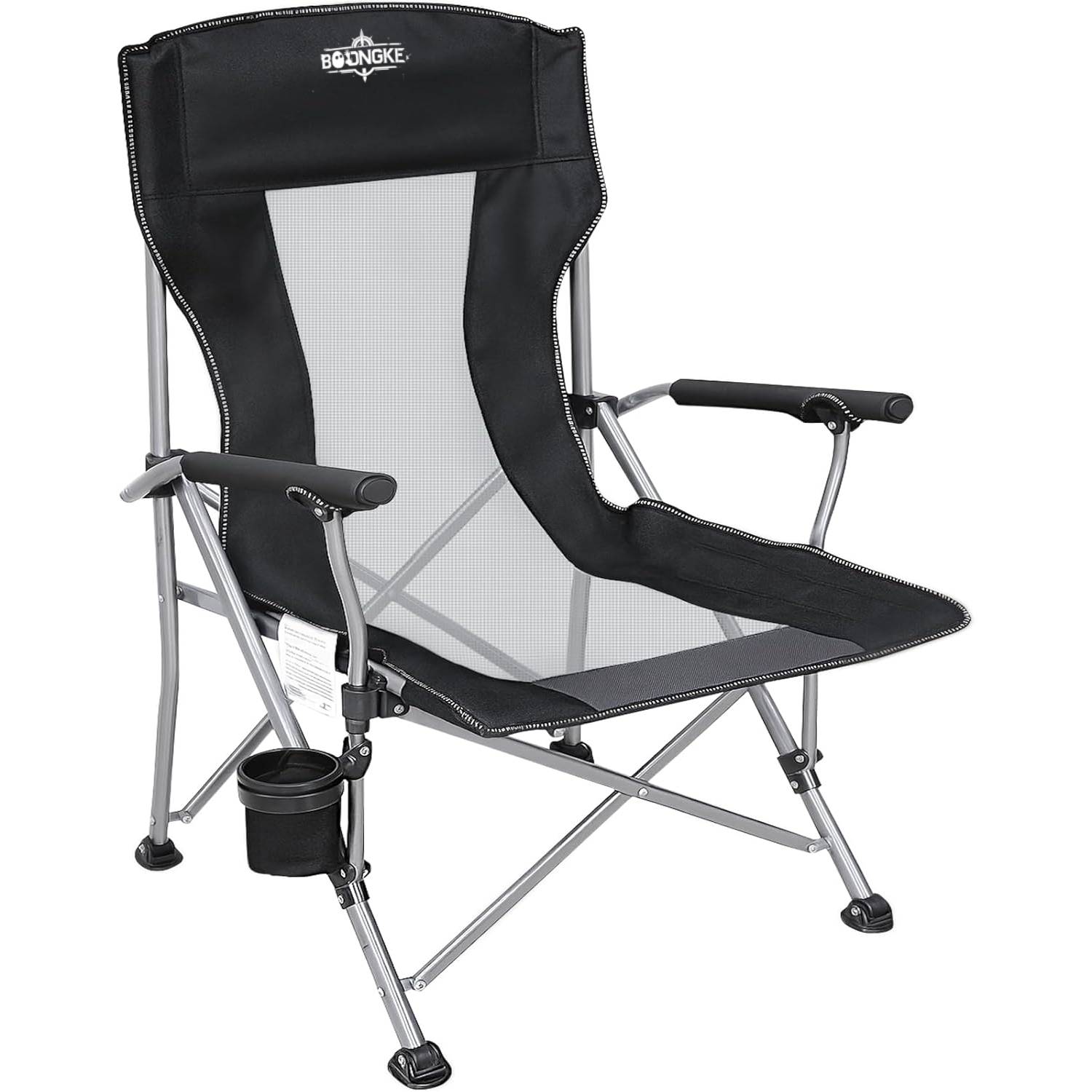 Oversize Heavy Duty Mesh Camping Chair - High Backrest, Lightweight & Ventilate for Outdoor Comfort, Camping, Beach & Patio