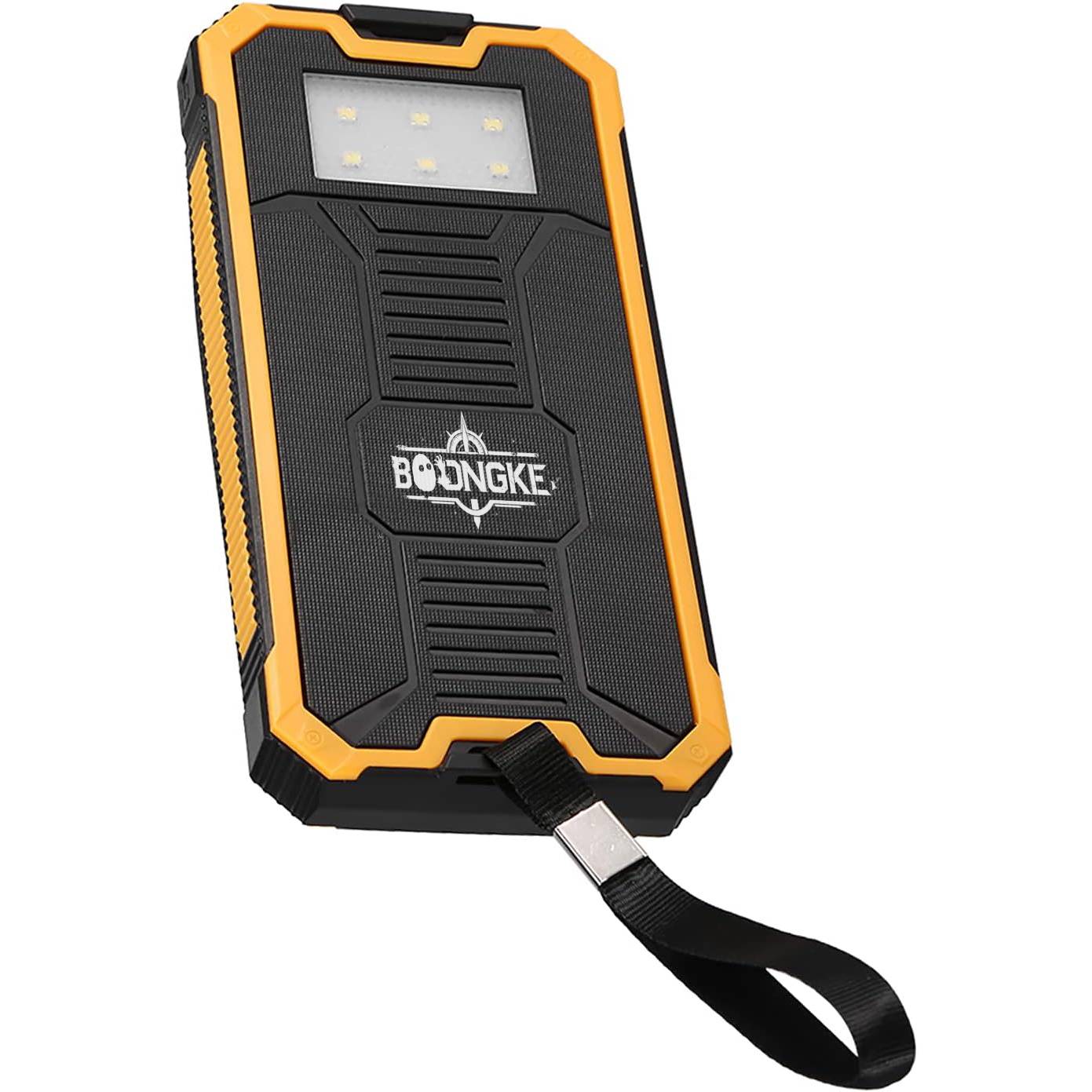 Solar Charger Power Bank, 20000mAh Fast Charging Portable Dual USB Solar Mobile Power Bank Case